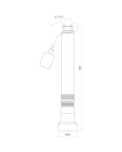 Насос колодязний OPTIMA OP 5,1 - 48/6 F 0,6 кВт (з поплавком)