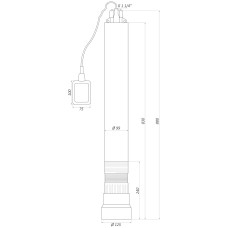 Насос колодязний OPTIMA OP 5,1 - 10 F 1,1 кВт ( з поплавком )