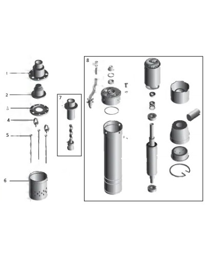 Насос свердловинний шнековий VOLKS pumpe 3QGD 1,5-70-0,37кВт 3 дюйма + кабель 15м