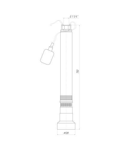 Насос колодязний OPTIMA OP 5,1 - 56/7 F 0,8кВт (з поплавком)