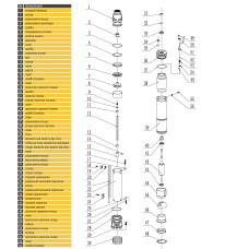 Насос свердловиний з підвищеною стійкістю до піску OPTIMA PM 4QJm4/20 1,5 кВт 150м + 1,5 м кабель