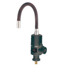 Проточный водонагреватель Zerix ELW06-EF Black (с индик. темп.) с силиконовым изливом (ZX5033)