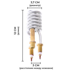 ТЕН для водонагрівача Zerix ELH-3000D ELW21 і ELW22 (з індик. темп.) (ZX3047)
