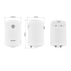 Водонагреватель "Цилиндр" MIXXUS EWH-07030 ROUND WET накопительный 30 л, мокрый тен 1,5 kW (WH0600)