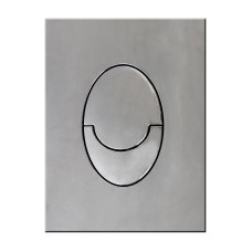 Панель смыва пластиковая Koer KT-0606-01 157x198x3mm, закругленная кнопка (KR5342)