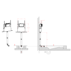 Установочный бачок для чаши Генуя Koer KT-0406 420x120x1200mm без панели смыва (KR5315)