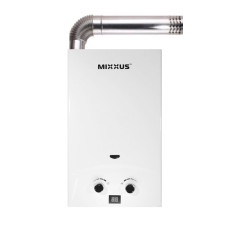 Газовая колонка Mixxus GWH-0710 BASIC TURBO WHITE турбированная 10 л/мин (WH0028)