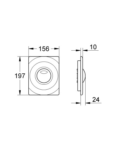 Накладная панель Grohe (42302000)