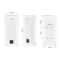 Водонагреватель "Плоский" MIXXUS EWH-10100 FLAT DRY накопительный 100 л, сухой тен 2 kW (WH0599)