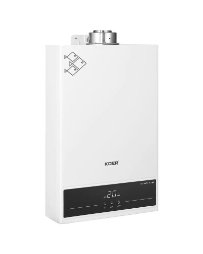 Газовая колонка KOER KWH.G0312 TURBO WHITE турбированная 12 л/мин, цвет белый (KR5557)