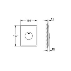 Накладная панель Grohe Skate (37547SH0)