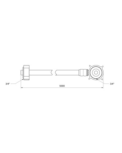 Шланг залив SD Plus для пральної машини 500 см SD095W500