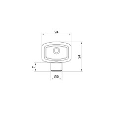 Ключ металевий Icma для крана Маєвського №718