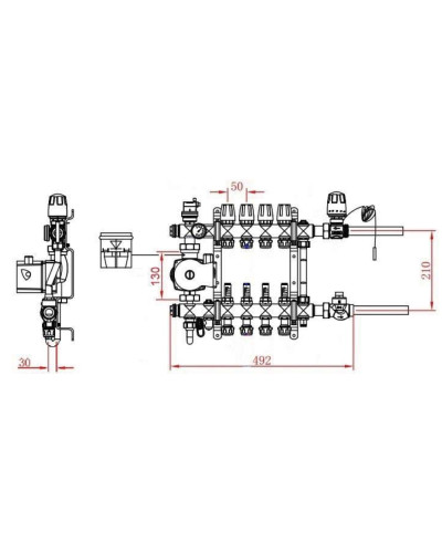 Колекторна група SD Forte 1" 2 виходи SFE0012