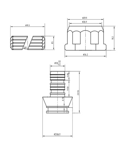 Євроконус SD Forte 16х2 мм, 3/4" SFE00616