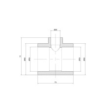 Трійник PPR Thermo Alliance 50х20х50
