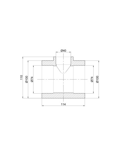 Трійник PPR Thermo Alliance 75х40х75