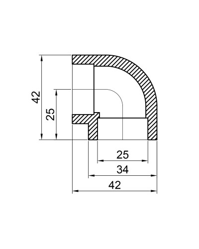 Кутик PPR Thermo Alliance 25, 90°