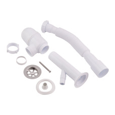 Сифон для раковини Lidz (WHI) 60 06 Y002 00 з відводом для пральної машини (вихід 50 мм)