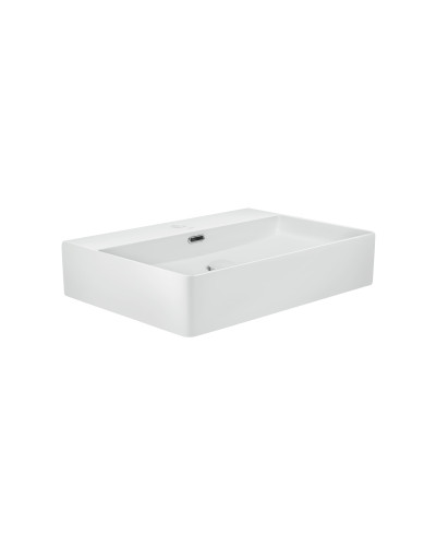 Раковина Qtap Nando LT 600х440х130 White з донним клапаном QT12112173W