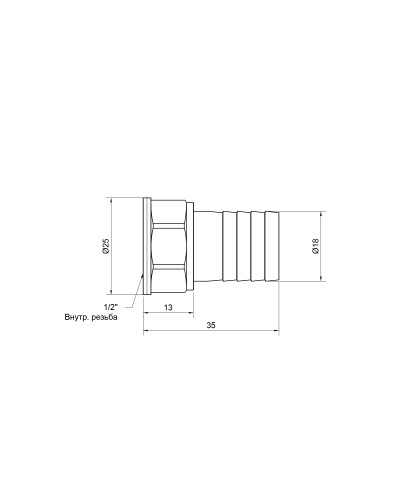 Штуцер SD Plus 18х1/2" ВР SD4261518