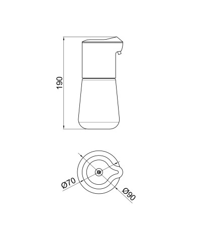 Дозатор для рідкого мила Qtap Pohodli автоматичний 4,5V QT144WH42926 White (Autodávkovač)