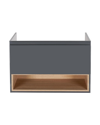 Тумба підвісна Qtap Robin 1000х580х500 GRAPHITE/WHITISH OAK QT1374TPВ1002NGWO