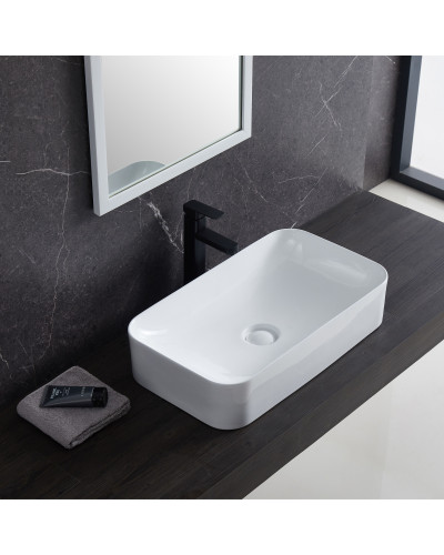 Раковина-чаша Qtap Tern 605x350x140 White з донним клапаном QT17112270W