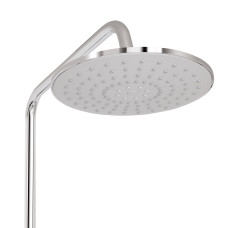 Душова система з верхнім тропічним душем універсальна Lidz Latwa 1030 на три споживача (з виливом) (k35) LDLAT1030CRM45417 Chrome