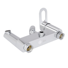 Душова система з верхнім тропічним душем універсальна Lidz Latwa 1030 на три споживача (з виливом) (k35) LDLAT1030CRM45417 Chrome