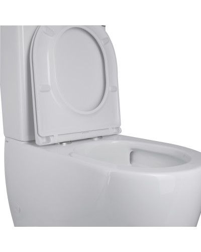 Унітаз-компакт Qtap Robin Ultra Quiet безободковий з сидінням Soft-close QT13222128AUQ1W