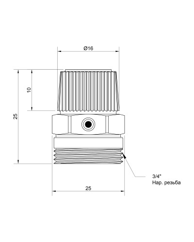 Кран Маєвського SD Plus 3/4" ручний SD211W20