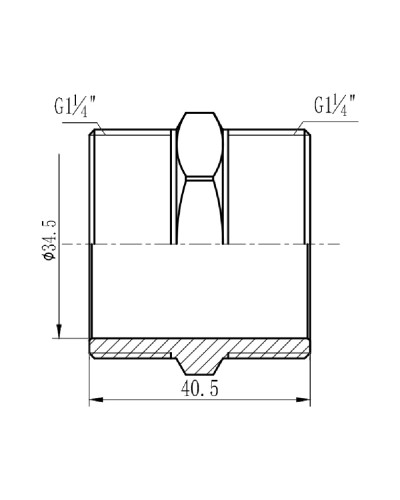 Ніпель SD Forte 1" 1/4 SF35832