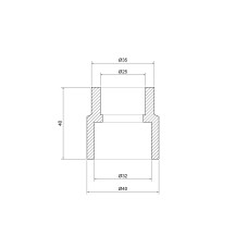 Муфта PPR Thermo Alliance 32х25