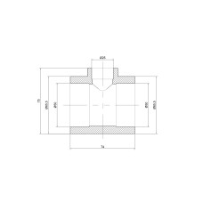 Трійник PPR Thermo Alliance 50х25х50