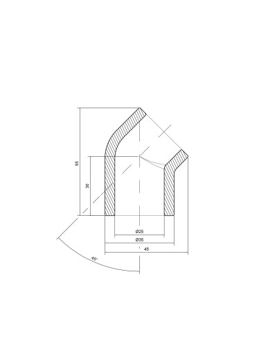 Кутик PPR Thermo Alliance 25, 45°