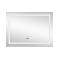 Дзеркало Qtap Mideya (DC-F904) 800х600 з LED-підсвічуванням Touch, з антизапотіванням, з годинником, димером, рег. яскравості QT2078F904W