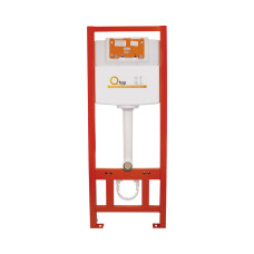 Набір Qtap інсталяція 3 в 1 Nest QT0133M425 з панеллю змиву круглою QT0111M11V1146MB + унітаз з сидінням Crow QT05335170W