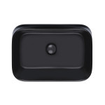 Раковина-чаша Qtap Scorpio 550х390х120 Matt black з донним клапаном QT14112243MB