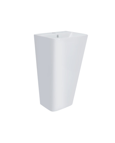 Раковина для підлоги моноблок Qtap Tern 440х380х830mm White з донним клапаном QT1711G302W