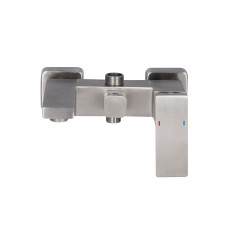 Душова система з верхнім тропічним душем для кабіни Lidz Kubis 1031 на три споживача (з виливом) (k35) LDKUB1031NKS43380 Nickel