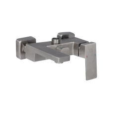 Душова система з верхнім тропічним душем для кабіни Lidz Kubis 1031 на три споживача (з виливом) (k35) LDKUB1031NKS43380 Nickel