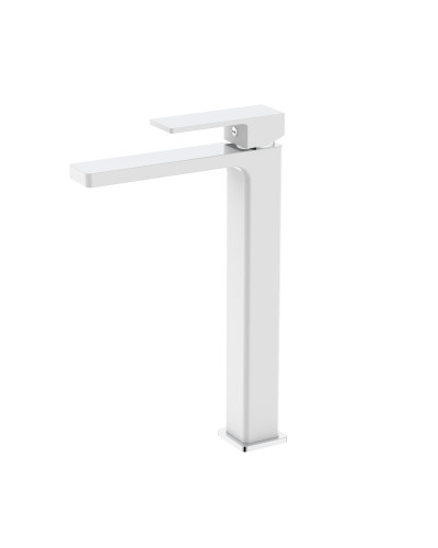 Змішувач для раковини Qtap Gemini високий QTGEM269CRW45679 Chrome/White