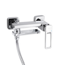 Змішувач для ванни Qtap Gemini Loopi з поворотним виливом (з душовим гарнітуром) QTGEM260CRM45701 Chrome