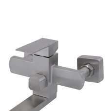 Душова система з верхнім тропічним душем універсальна Lidz Kubis 1033 на три споживача (з виливом) (k35) LDKUB1033NKS46110 Nickel