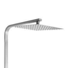 Душова система з верхнім тропічним душем універсальна Lidz Kubis 1033 на три споживача (з виливом) (k35) LDKUB1033NKS46110 Nickel