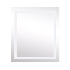 Дзеркало Lidz Kubis 700х800 з LED-підсвічуванням Touch, з антизапотіванням, з димером, рег. яскравості Reverse LD78LF9048070