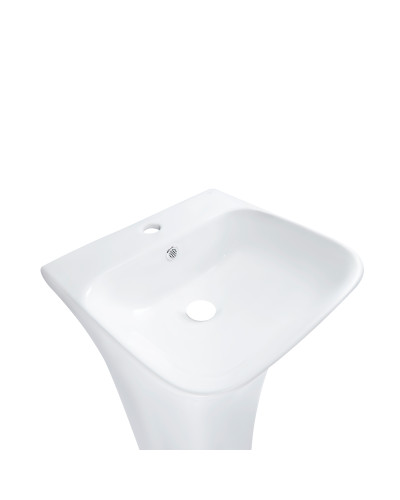 Раковина для підлоги моноблок Qtap Crow 450x435x835 White QT0511G315WN