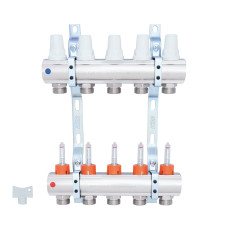 Колектор Icma 1" 5 виходів, з витратомірами №K013