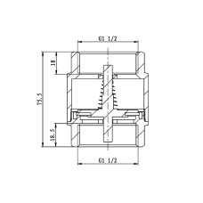 Зворотний клапан SD Forte 1" 1/2 SF240W40